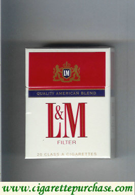 L&M Quality American Blend Filter Short cigarettes hard box